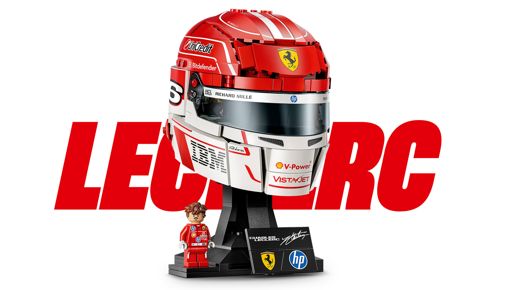 Scuderia Ferrari HP: Casco de Charles Leclerc