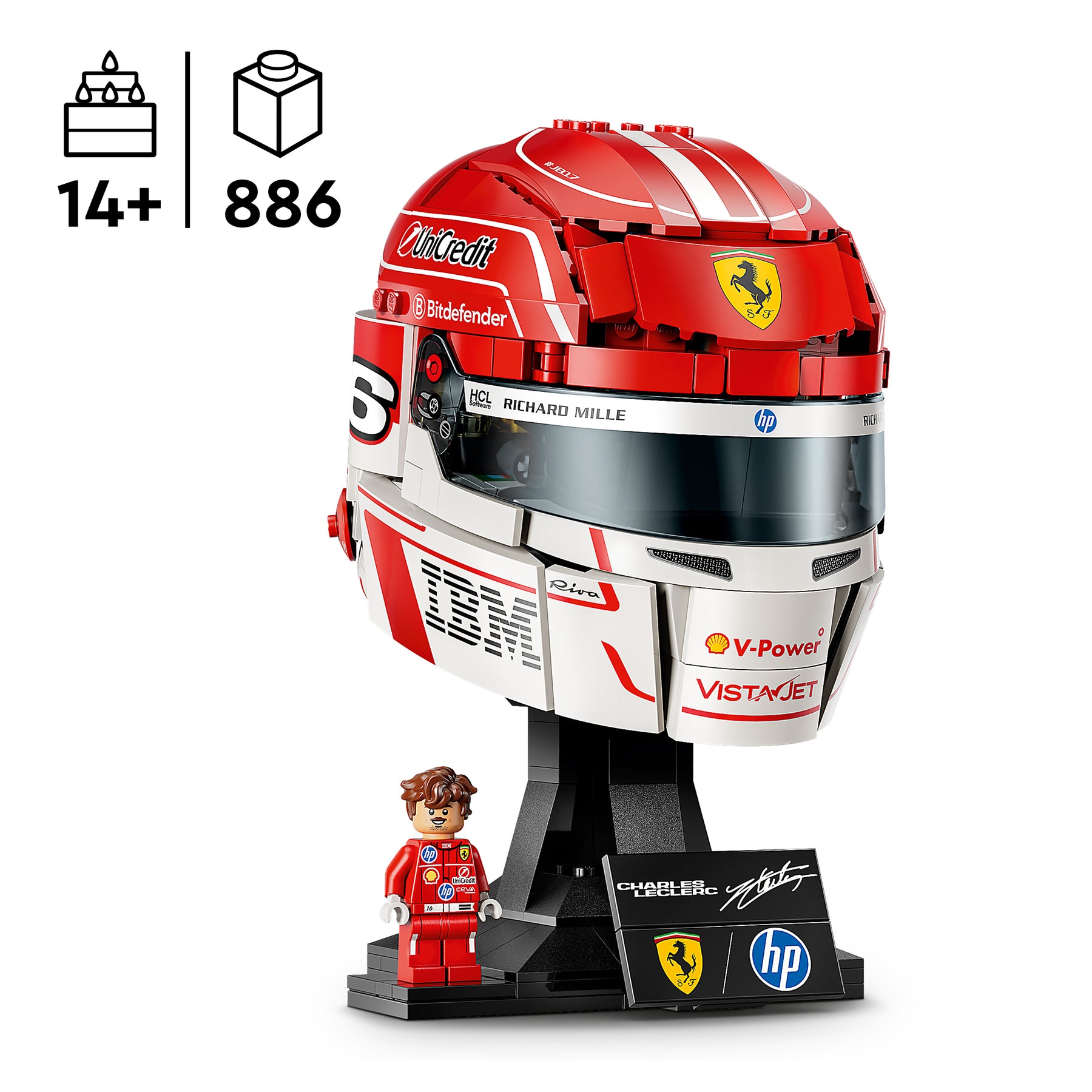 Scuderia Ferrari HP: Casco de Charles Leclerc
