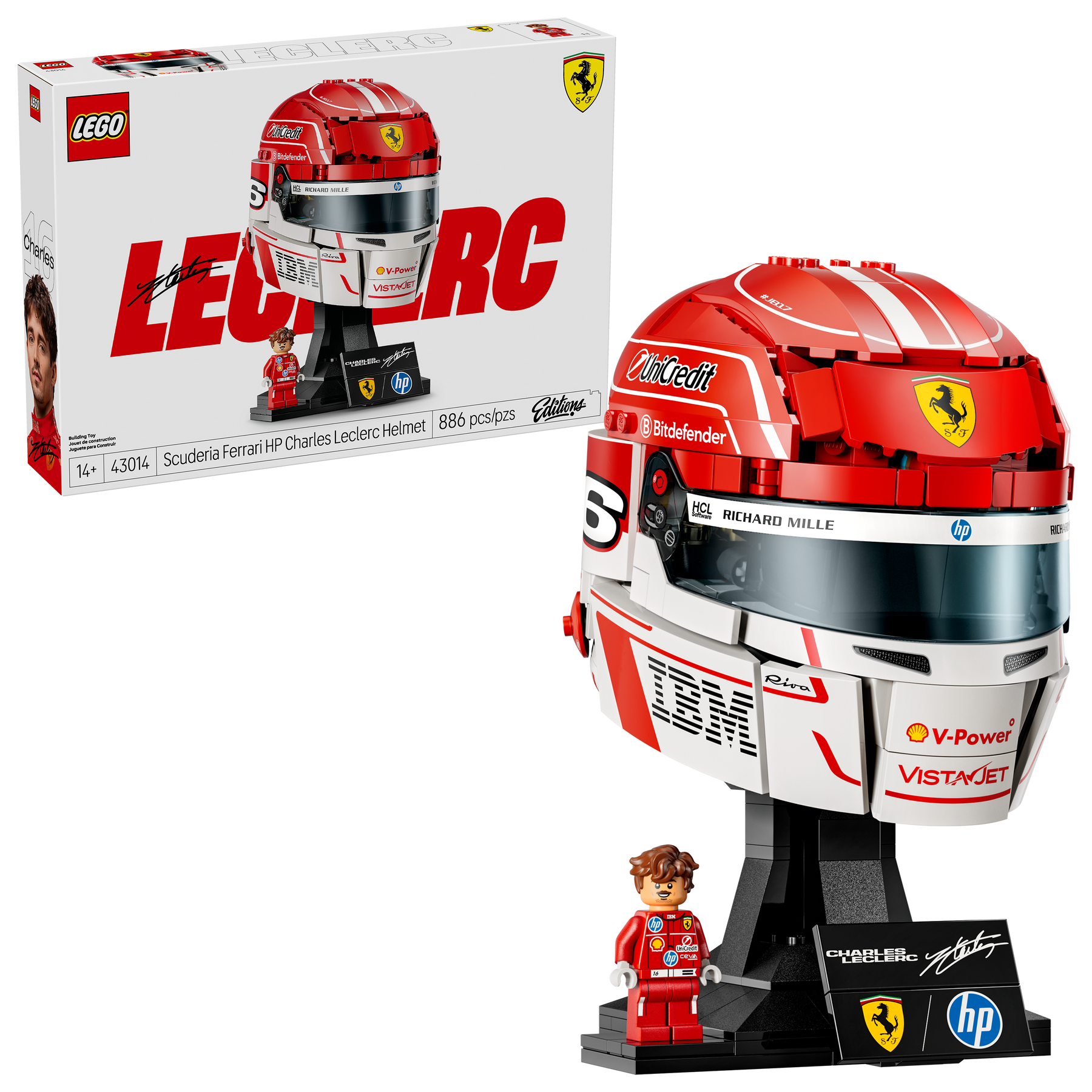 Scuderia Ferrari HP: Casco de Charles Leclerc