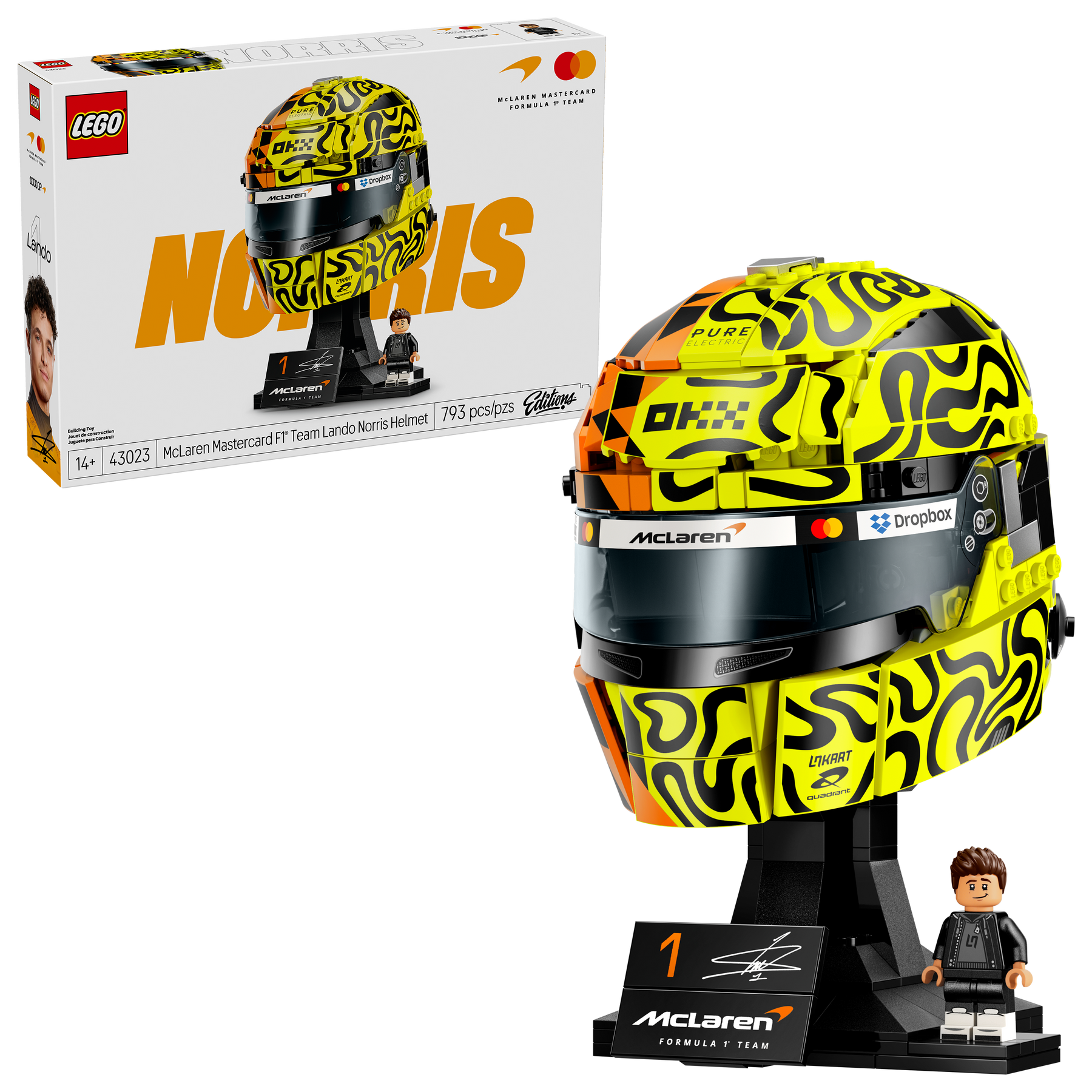 McLaren Mastercard F1® Team: Casco de Lando Norris