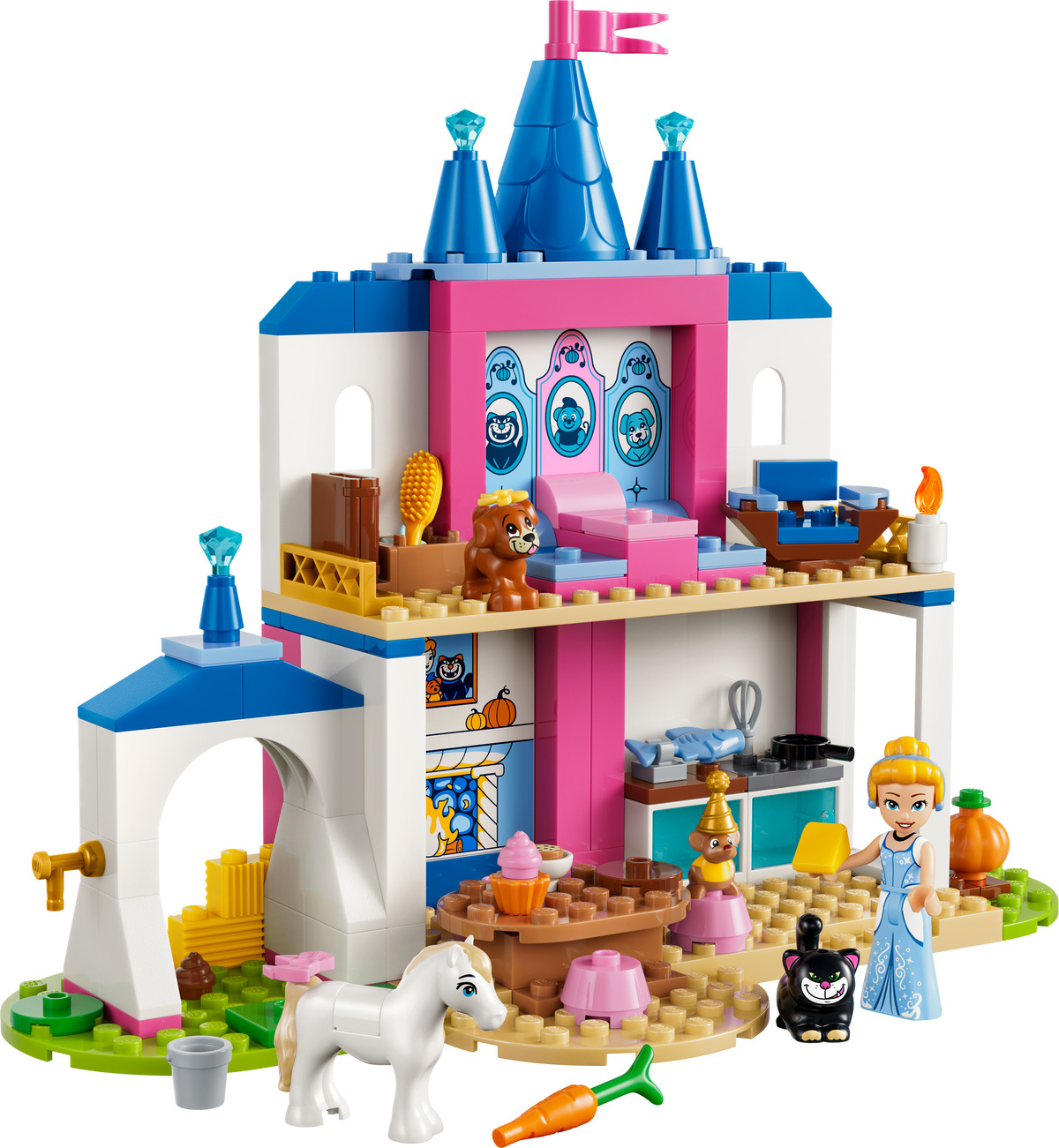 Castillo de Cenicienta y sus Amigos Animales