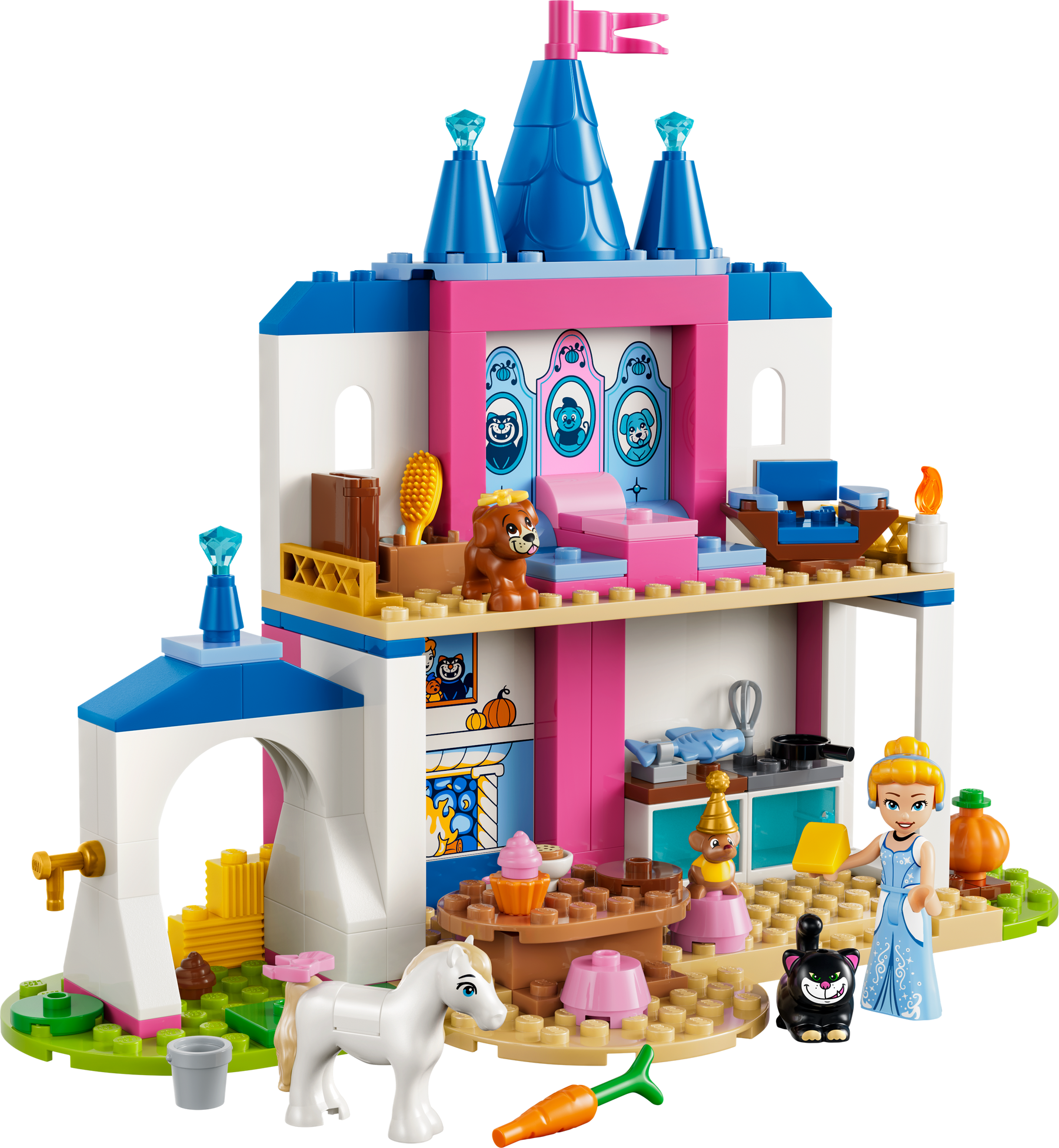 Castillo de Cenicienta y sus Amigos Animales