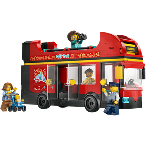 Autobús Turístico Rojo de Dos Plantas