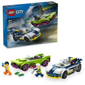 Coche de Policía y Potente Deportivo