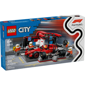 Parada en Boxes de F1® y Equipo de Mecánicos con Coche Ferrari
