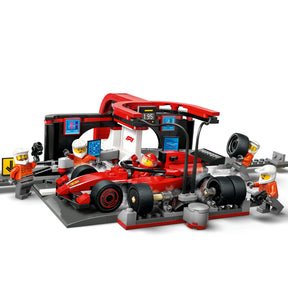 Parada en Boxes de F1® y Equipo de Mecánicos con Coche Ferrari