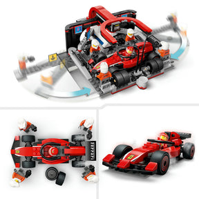 Parada en Boxes de F1® y Equipo de Mecánicos con Coche Ferrari