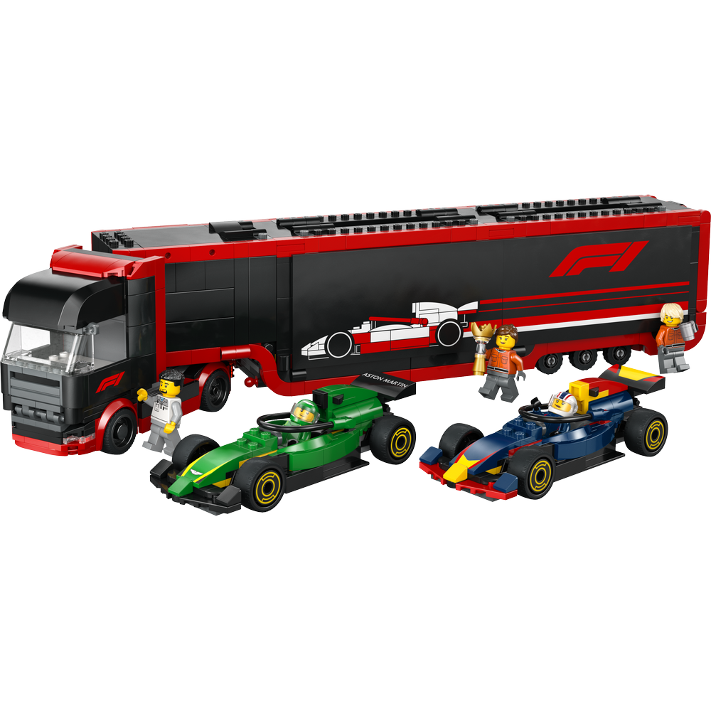 Camión de F1® con Coches de F1® RB20 y AMR24