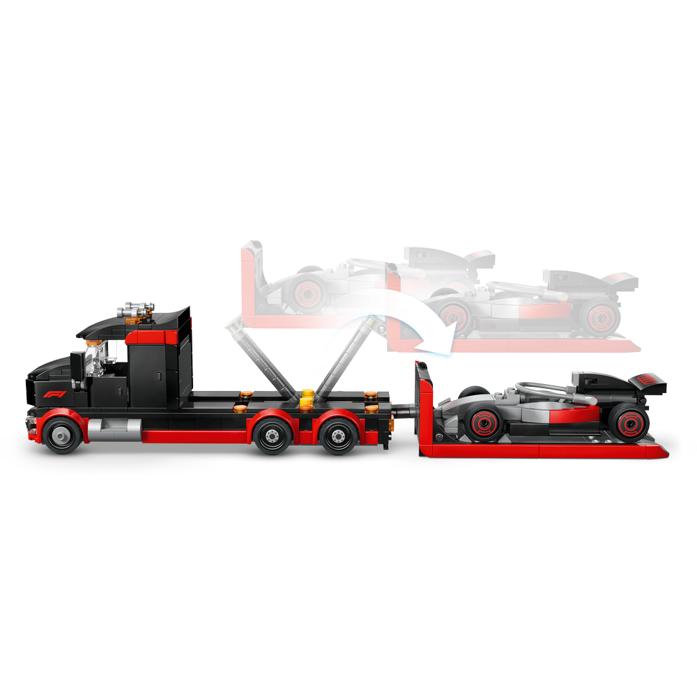 Camión de Exposición de F1® con Coche de Carreras Audi F1®