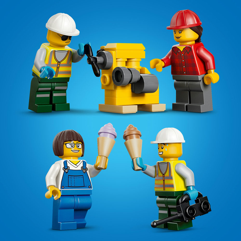 Tren de Mercancías del Puerto con Grúa y Camión