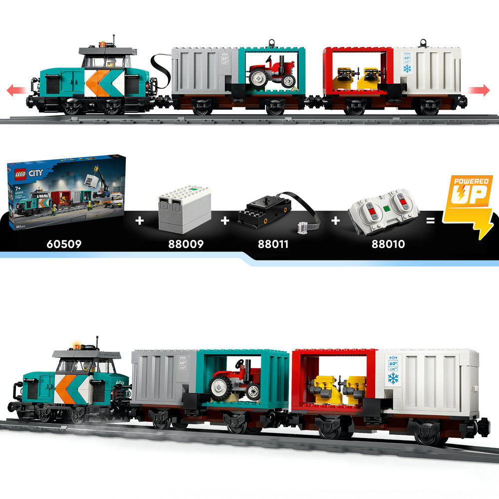 Tren de Mercancías del Puerto con Grúa y Camión