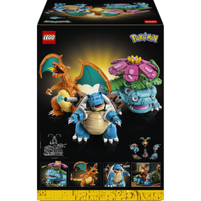 Venusaur, Charizard y Blastoise