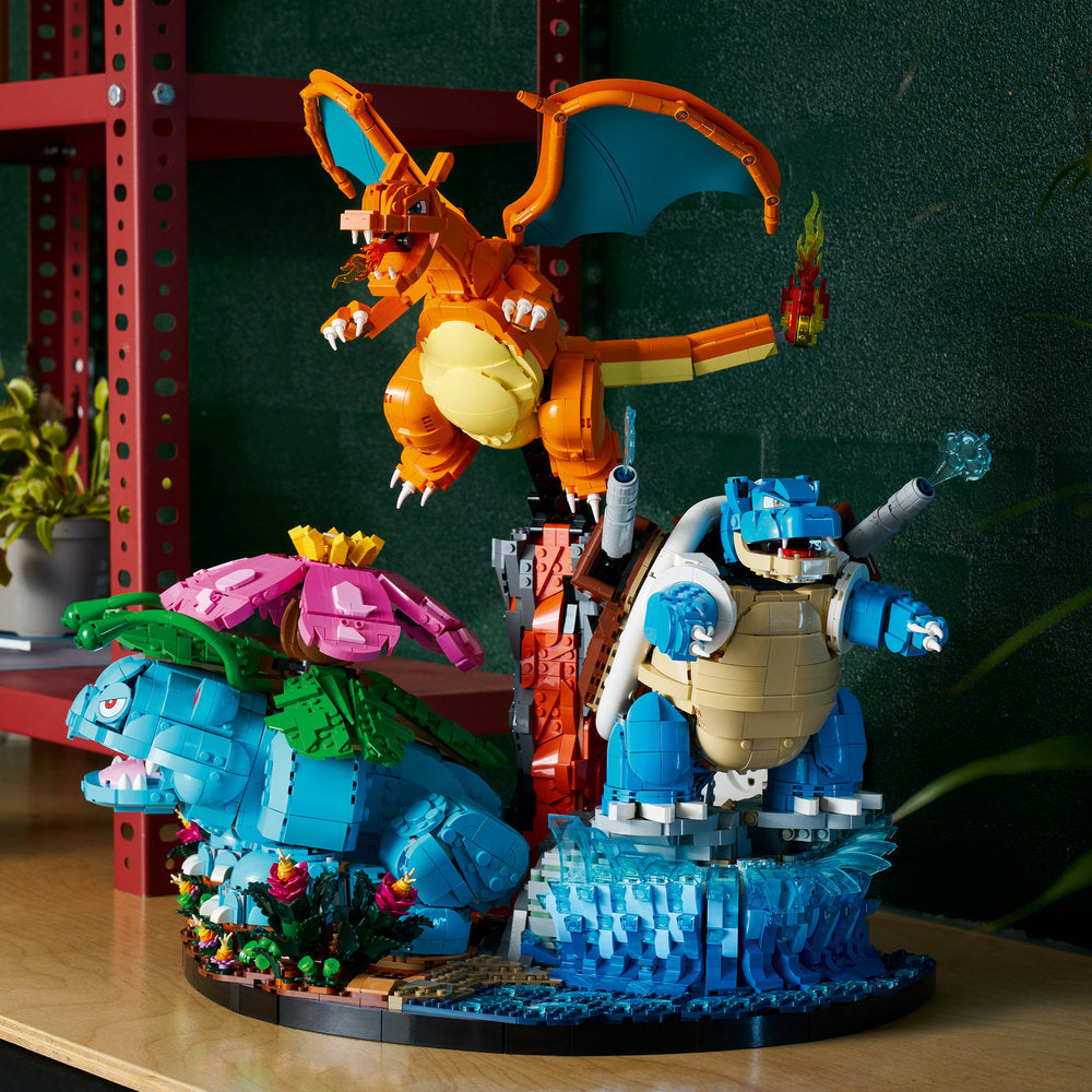 Venusaur, Charizard y Blastoise
