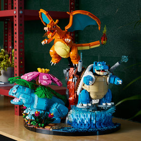 Venusaur, Charizard y Blastoise