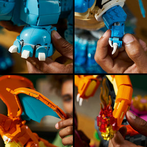 Venusaur, Charizard y Blastoise