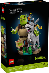 Shrek, Burro y Gato con Botas