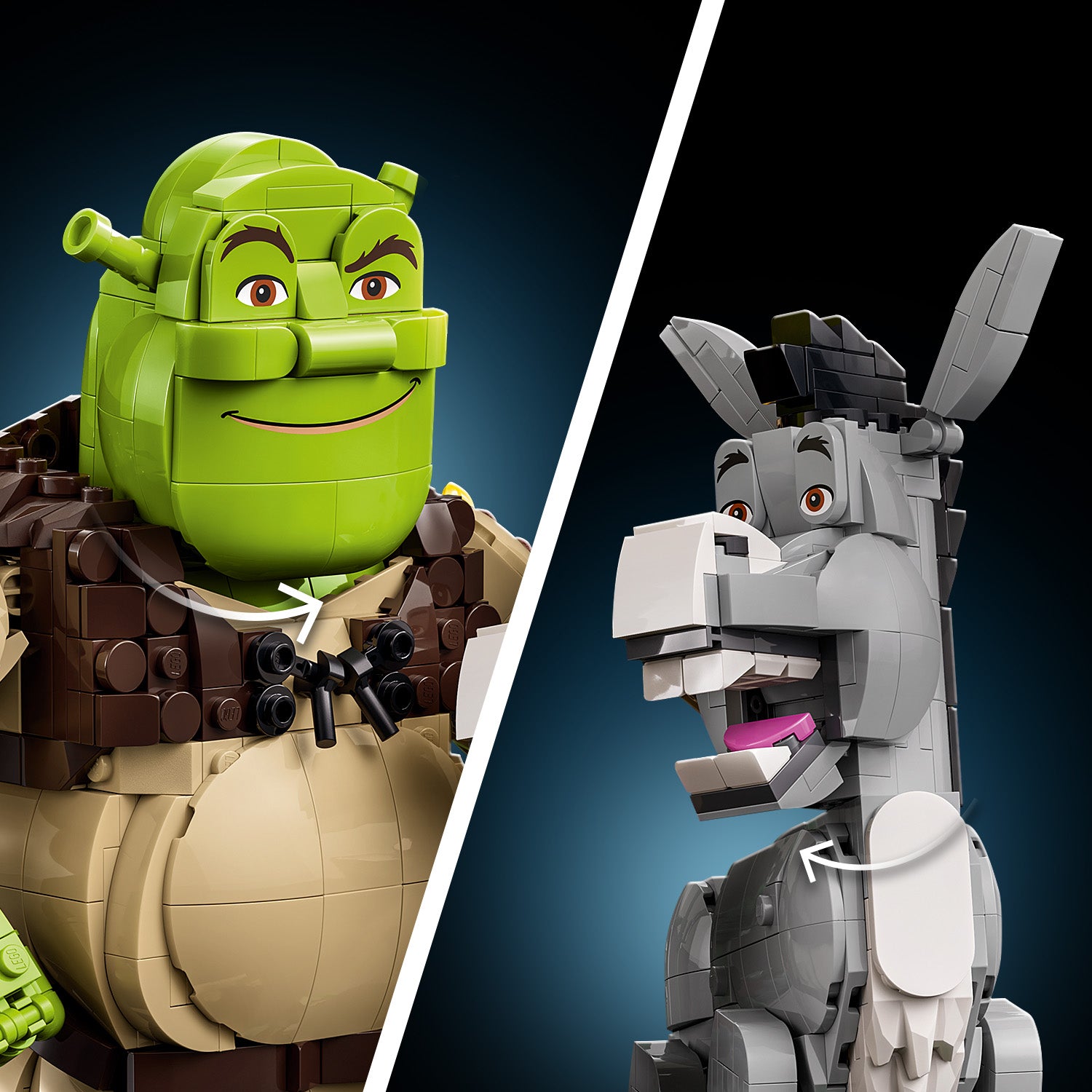 Shrek, Burro y Gato con Botas