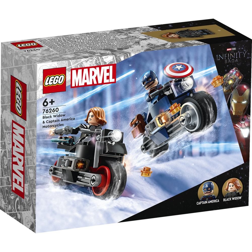 Motos de Black Widow y el Capitán América