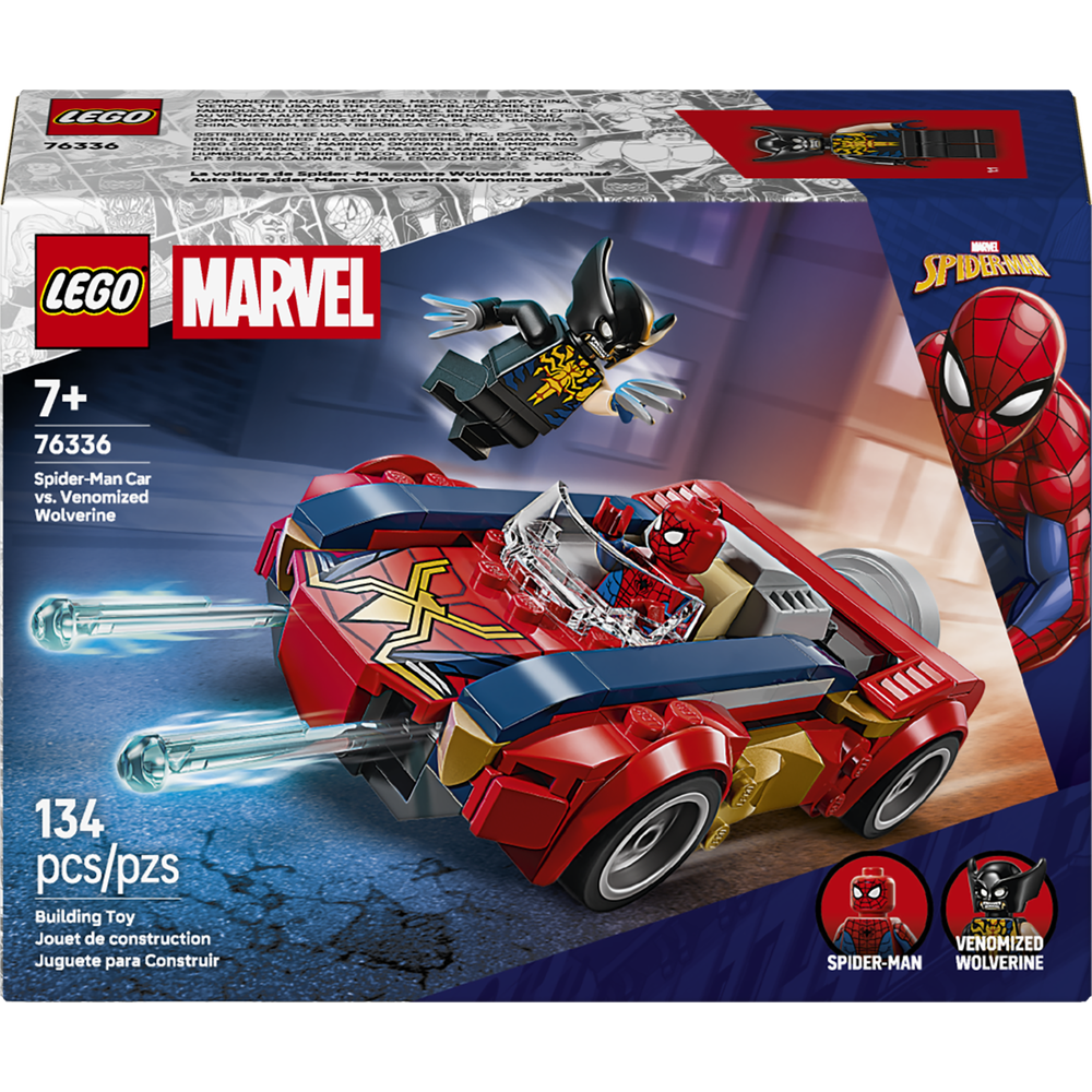 Coche de Spider-Man vs. Lobezno Venomizado