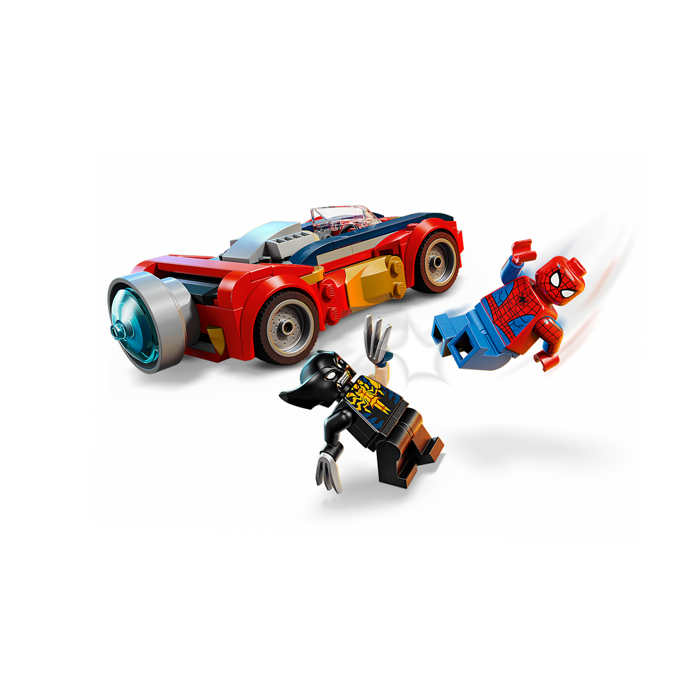 Coche de Spider-Man vs. Lobezno Venomizado