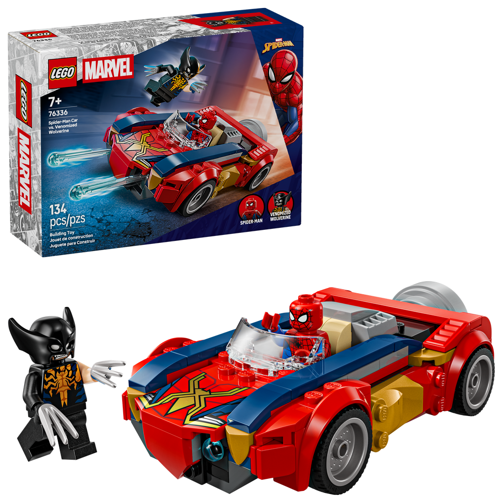 Coche de Spider-Man vs. Lobezno Venomizado
