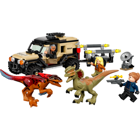 Transporte del Pyrorraptor y el Dilofosaurio
