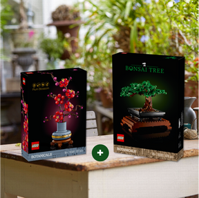 Combo Pureza Botánica: Flor de Ciruelo (10369) y Bonsái (10281)