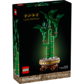 LEGO Botanical Bambú de la Suerte 10344 planta decorativa para adultos con maceta y peana efecto madera