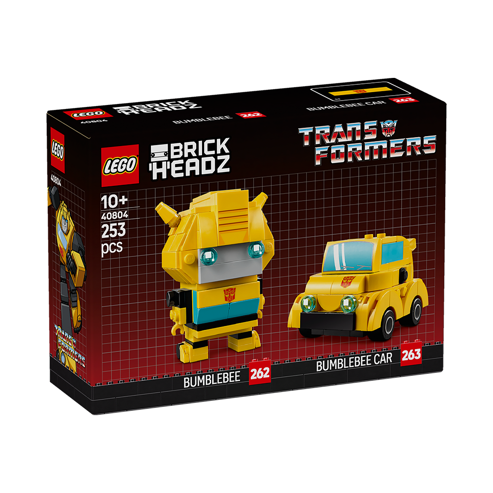 LEGO BrickHeadz Bumblebee Robot y Vehículo 40804 con 2 figuras coleccionables de Transformers