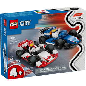 LEGO City Coches de F1 Williams Racing y Haas F1 60464 con 2 coches de carreras y minifiguras de pilotos
