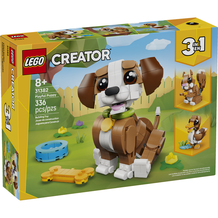 Set LEGO® Creator 3 en 1 con perro, ardilla y pato articulados
