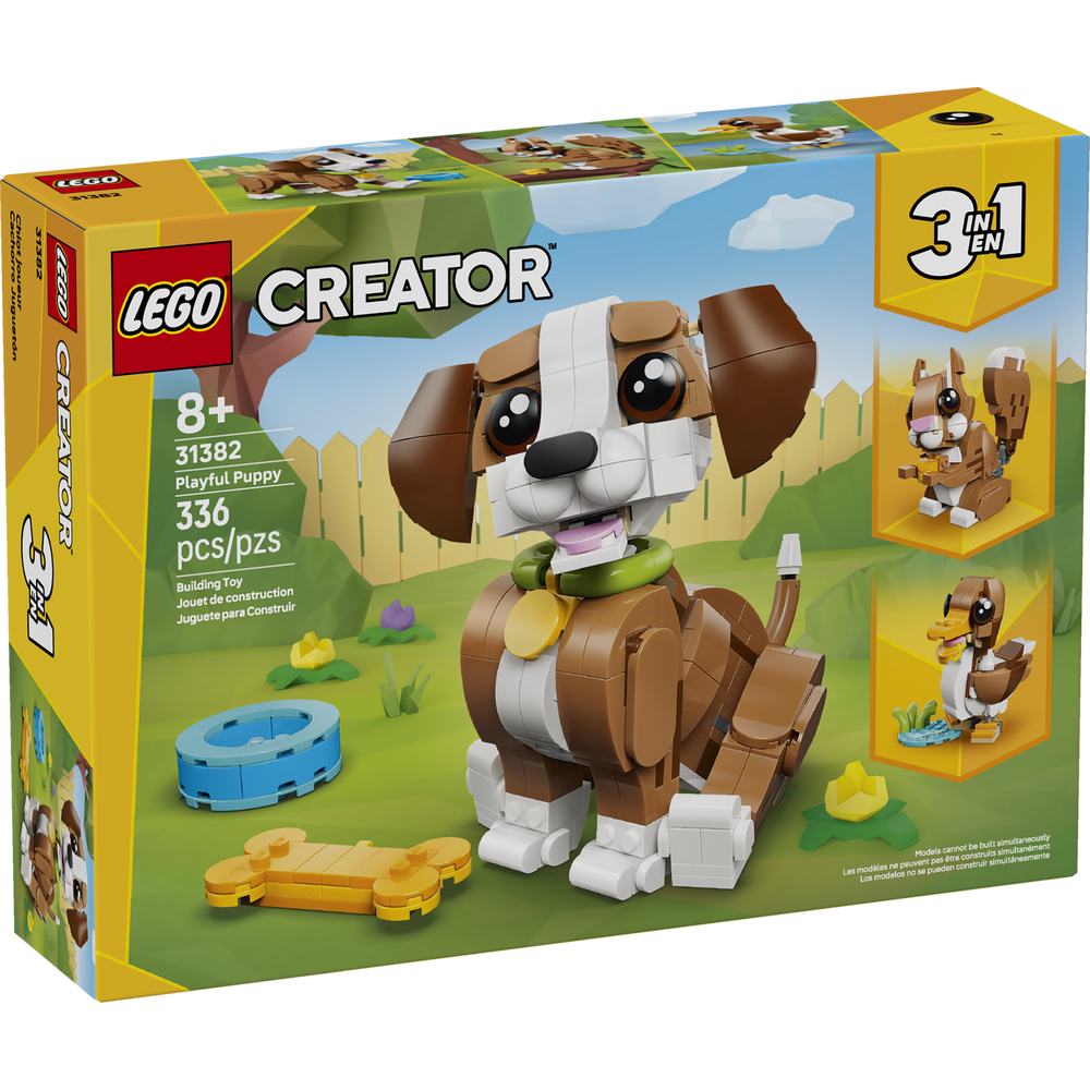 Set LEGO® Creator 3 en 1 con perro, ardilla y pato articulados