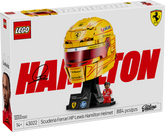 Set LEGO® Editions Scuderia Ferrari HP: Casco de Lewis Hamilton 43022 con diseño inspirado en Formula 1®, minifigura de Lewis Hamilton y detalles oficiales Ferrari.
