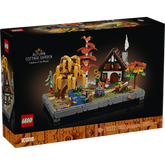 Set LEGO® Icons jardín otoñal con casa, árboles y animales del bosque