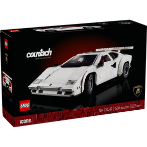 Maqueta LEGO® Icons Lamborghini Countach con puertas de tijera y motor V12