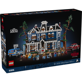 LEGO Icons Stranger Things La Casa Creel 11370 con minifiguras y transformación al Mundo del Revés