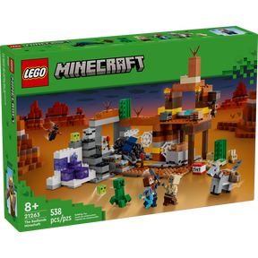 Set LEGO® Minecraft Pozo de Mina con vagoneta, criaturas y explosión