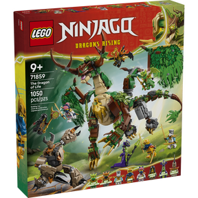Dragón LEGO® NINJAGO articulado con alas desplegables y minifiguras ninja