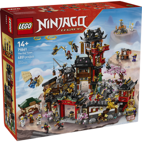 Set LEGO® NINJAGO Pueblo Viejo con módulos conectables y minifiguras ninja