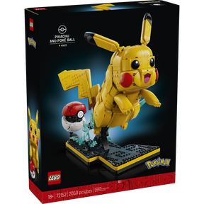LEGO Pokémon Pikachu y Poké Ball 72152 figura coleccionable articulada para adultos