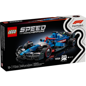 Maqueta LEGO Speed Champions RB VCARB 01 F1 77246 con diseño 2024, halo, alerón trasero y minifigura de piloto