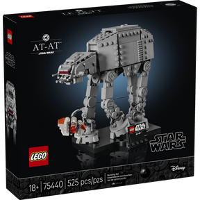 LEGO Star Wars AT-AT 75440 modelo de exposición inspirado en la Batalla de Hoth con speeder de nieve rebelde