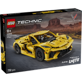 Maqueta LEGO Technic Chevrolet Corvette Stingray 42205 con motor V8, dirección funcional y puertas abatibles