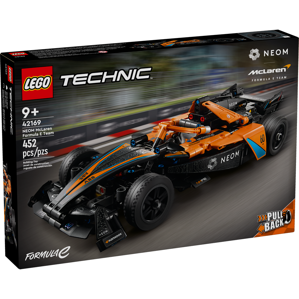 LEGO® Technic McLaren Formula E Race Car 42169, coche de carreras con función de carga manual doble y dirección para niños a partir de 9 años