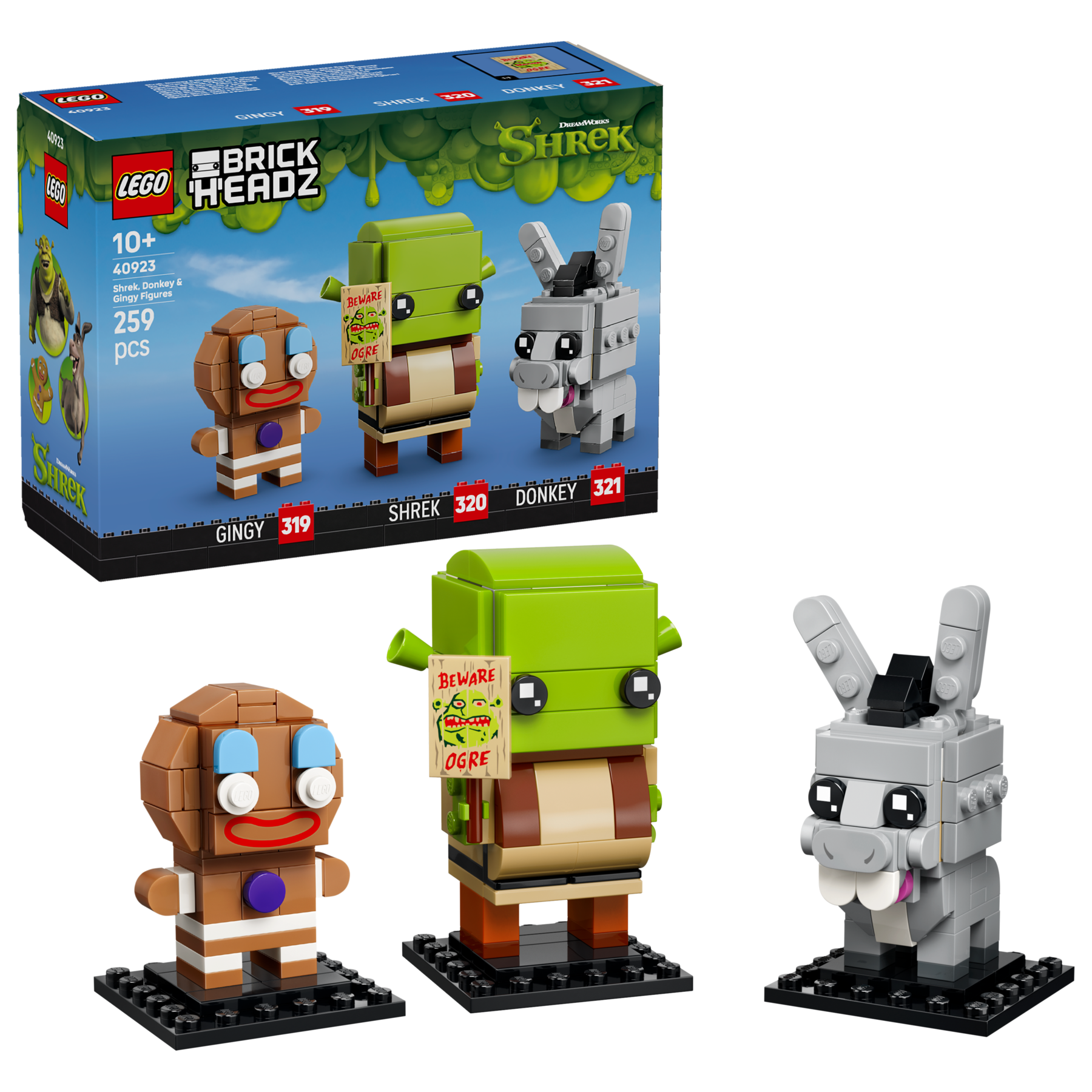 Figuras de Shrek, Asno y Jengi