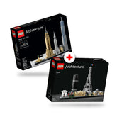 Combo Architecture: Ciudad de Nueva York (21028) y Paris (21044)
