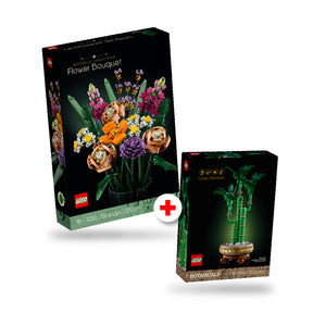 Combo Botánica: Ramo de Flores (10280) y Bambú de la Suerte (10344)