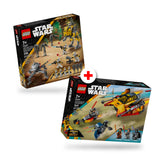 Combo Star Wars: Speeder de Nieve Force Burner (75414) y Pack de Combate: Soldados Clon del 327 Cuerpo Estelar (75431)