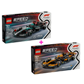 Combo Doble Velocidad F1®: Auto de Carreras Mercedes-AMG F1® W15 (77244) y Auto de Carreras McLaren F1® Team MCL38 (77251)