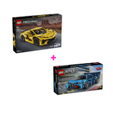Combo Vehículos: Chevrolet Corvette Stingray (42205) y Auto Hiperdeportivo Bugatti Vision GT (77253)